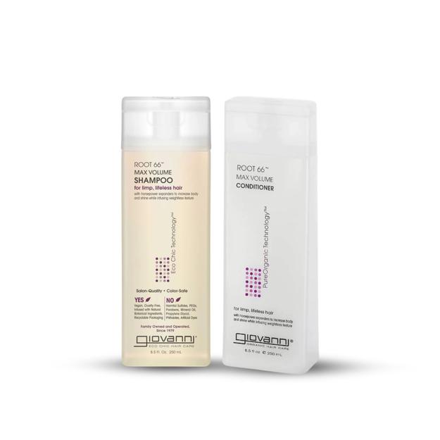 Giovanni - Root 66™ Max Volume Shampoo + Conditioner Combo - 250ml + 250ml