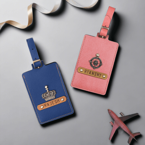 Personalised Set of 2 Luggage Tags ID Cards