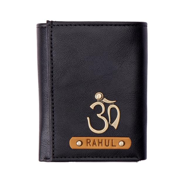 Black Trifold Mens Wallet