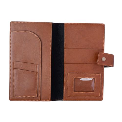 Tan Travel Passport Holder