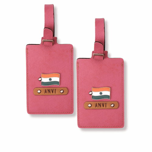 Personalised Set of 2 Luggage Tags ID Cards