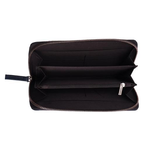 Midnight Blue Womens Zip Wallet - Long