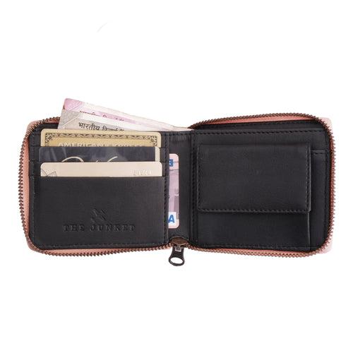 Blush Pink Womens Zip Wallet - Small