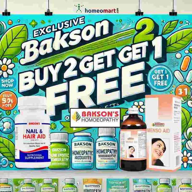 Bakson’s Buy 2 Get 1 Free – Best Homeopathic Remedies for Health