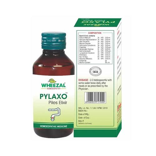 Wheezal Pylaxo Piles Elixir – Homeopathic Syrup for Haemorrhoids & Anal Fissures