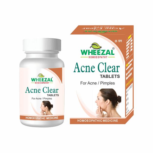 Wheezal Acne Clear Homeopathy Tablets for Clear, Acne-Free Skin