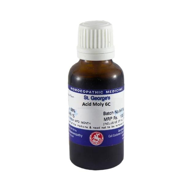 St George Acid Molybden Homeopathy Dilution 6C, 12C, 30C, 200C, 1M, 10M