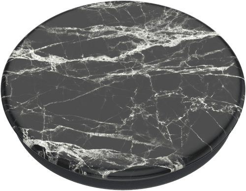 PopoSocket Basic PopGrip: Black Modern Marble