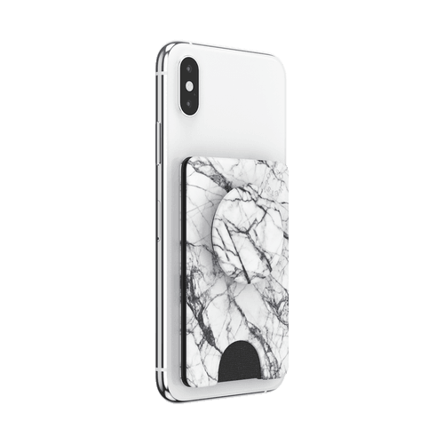 POPWALLET+ DOVE WHITE MARBLE