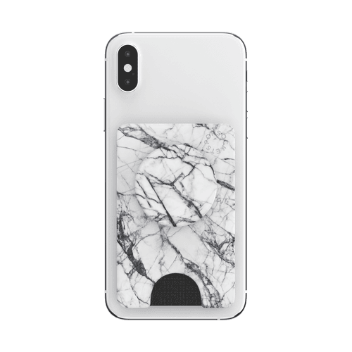 POPWALLET+ DOVE WHITE MARBLE