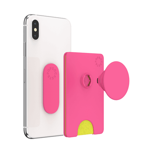 PopSocket Wallet+ Neon Pink