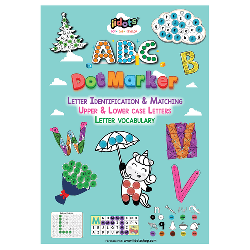 ABC Book -A Brain-Boosting DOT Marker Book for Kids and Toddlers to Learn Upper and Lowercase Letters