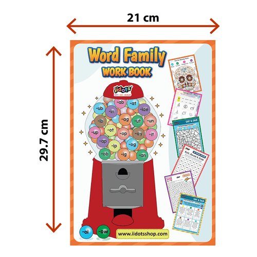 Word Family Book: A Book Featuring 16 Word Families for Kids and Toddlers, Introducing Primary Vocabulary and Encouraging Memorization for Mind Development