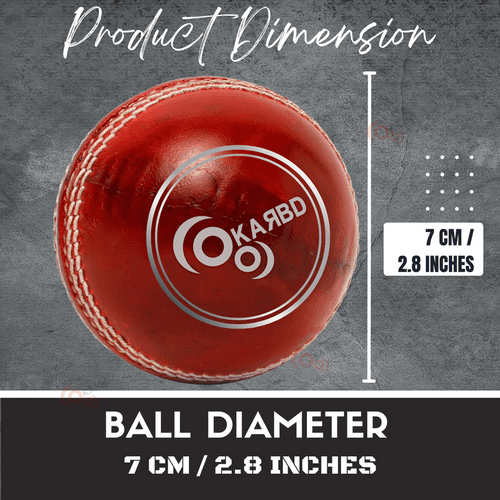 Cricket Leather Ball | 50+ Overs | Club Red