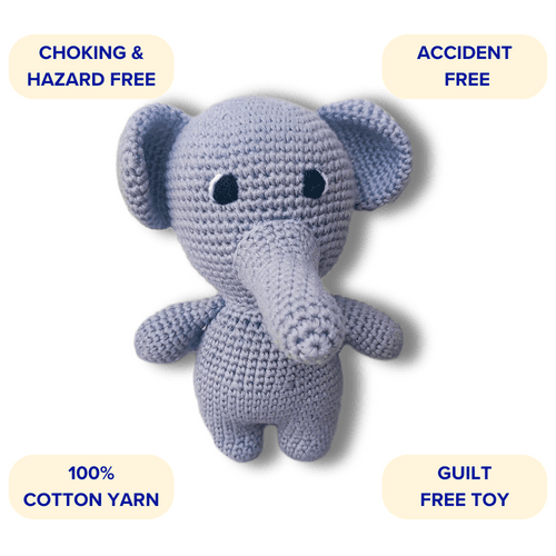 Ellie The Elephant Crochet Soft Toy