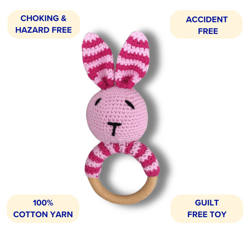 Hoppin' Trio Rattle, Teether and Bunny