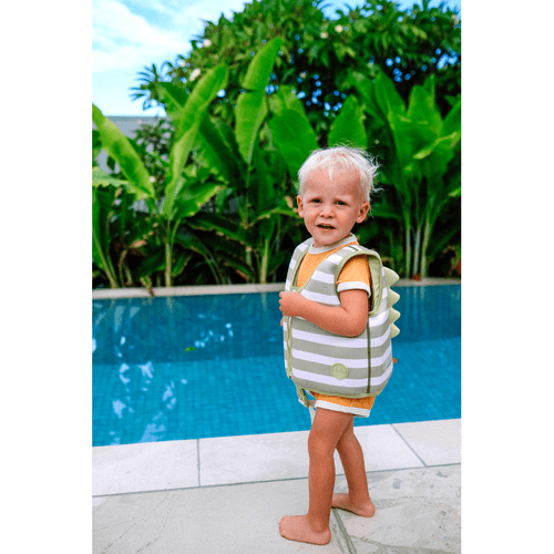 Kids Swim Vest 1-2 Into the Wild Khaki