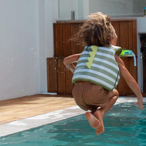 Kids Swim Vest 3-6 Into the Wild Khaki