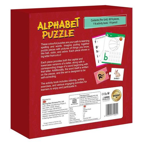 Alphabet Puzzle For Kids | 3+Years | 60 N Piece 1 N Activity Book 1 N Pencil