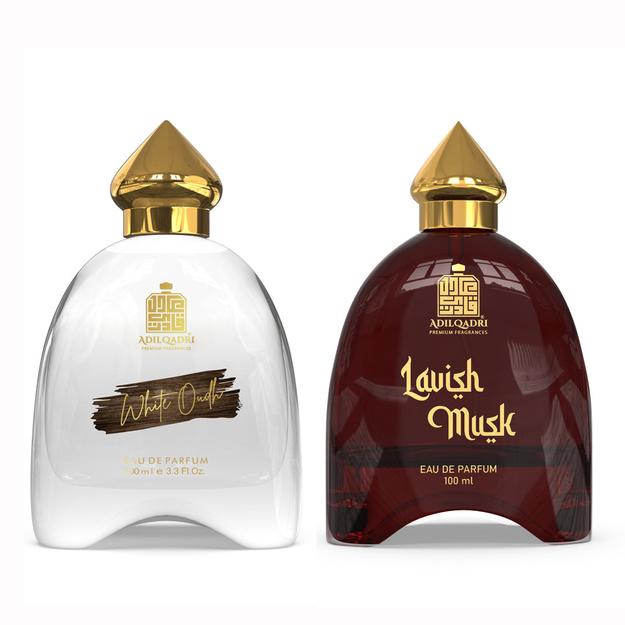 Pack Of 2 White Oudh And Lavish Musk Perfume Spray 100 Ml Each