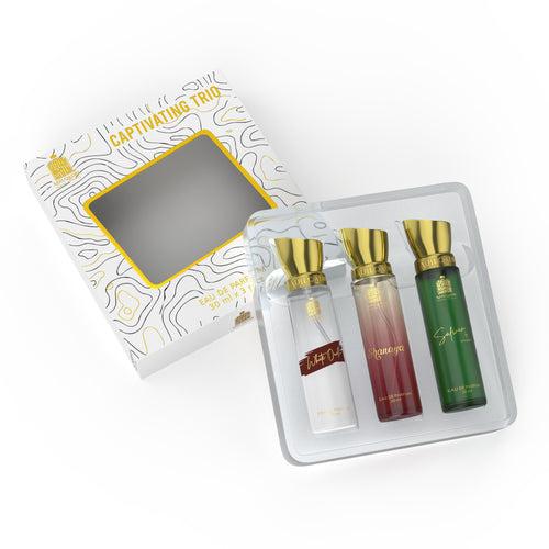 Captivating Trio 3 Pcs Set of Premium Perfume Spray 30ml x 3