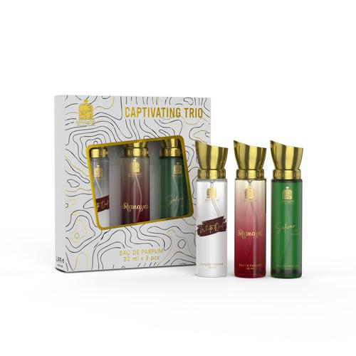 Captivating Trio 3 Pcs Set of Premium Perfume Spray 30ml x 3