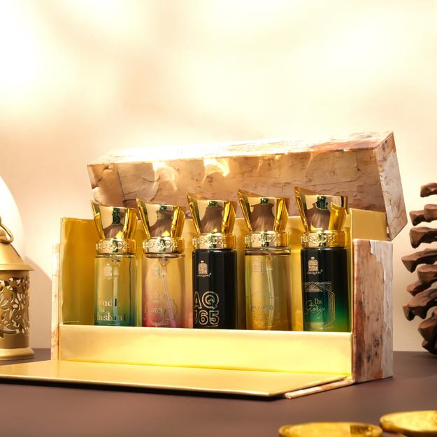 Luxury Gift Set 5 Pcs Premium Perfume Spray