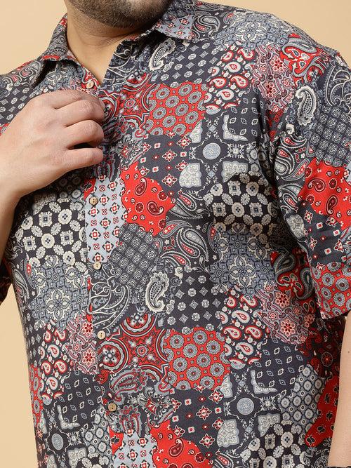 Dazzle In Paisley Print Shirts