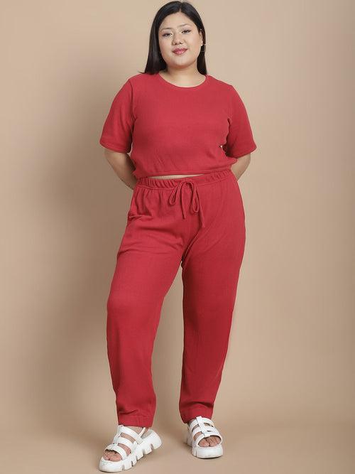 Stylish Pairing Top and Jogger Co-ord Set