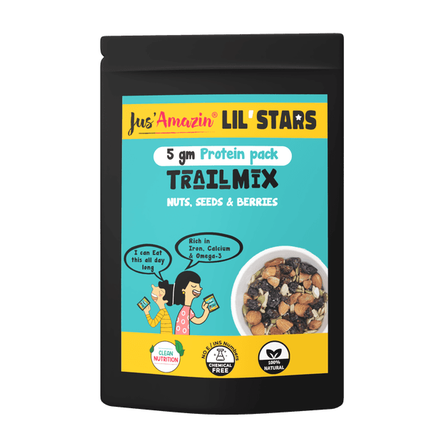 Lil' Stars 5g Protein Trail Mix-Nuts Seeds & Berries (Pack of 5) - (25g x 5)