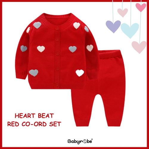 Heart Beat Red Co-Ord Set