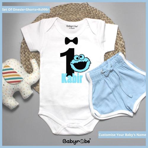 One Cookie Onesie+Shorts (Custom Name)