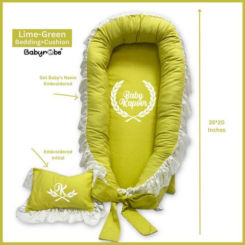 Babyrobe Lime Green Bedding+Cushion