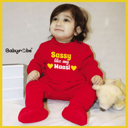 Sassy Like My Maasi (6-12 months Woollen Jumpsuit)