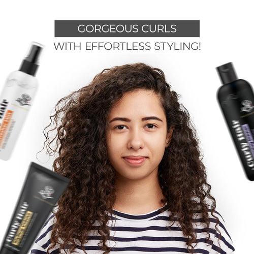 Curl cream for curly hair, plumping primer & Refresher Mist Set, Curly Hair Products Created by Savio John Pereira (pack of 3)