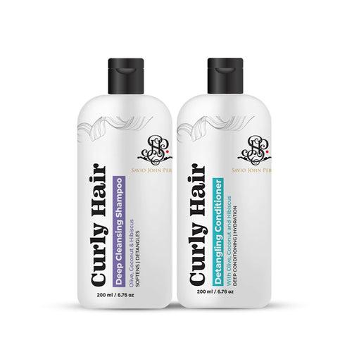 Curly Hair Shampoo and Conditioner Combo,Curly hair Products, Hair care products for women, with Coconut oil, Shea butter, Olive oil, Created by Savio John Pereira for Prolixr