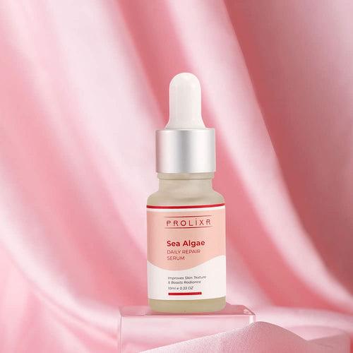 Prolixr Sea Algae Daily Repair Face Serum - Open Pore | Skin Radiance | Hydrates & Clarifies | All Skin Types | 10ml Mini Travel Size