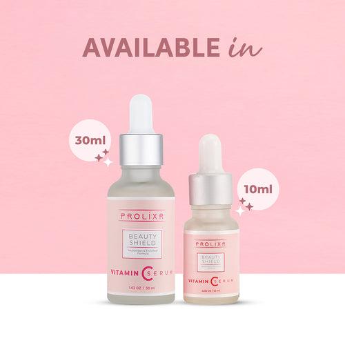 Prolixr Vitamin C Face Serum | For Skin Brightening And Pigmentation | With Aloe Vera & Hyaluronic Acid | Serum for acne and dark spots- For Men & Women - All Skin Types - 30ml