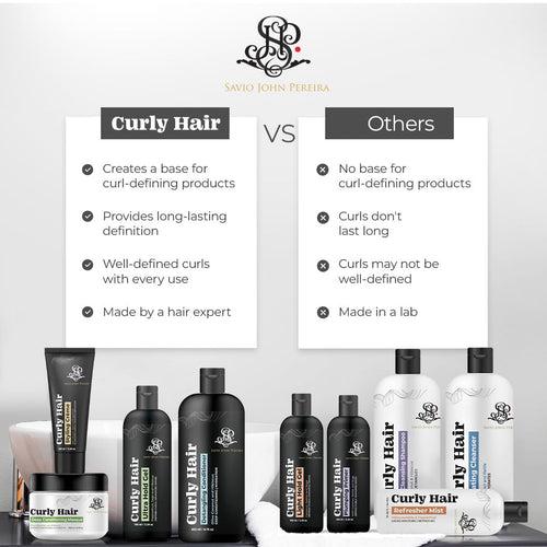 Curly Hair Enhancing Combo | Plumping Primer and Hair Gel light | Curly hair products | Hair care for curly hair | Vitamin B | Vitamin E | Dragon fruit | Created by Savio John Pereira