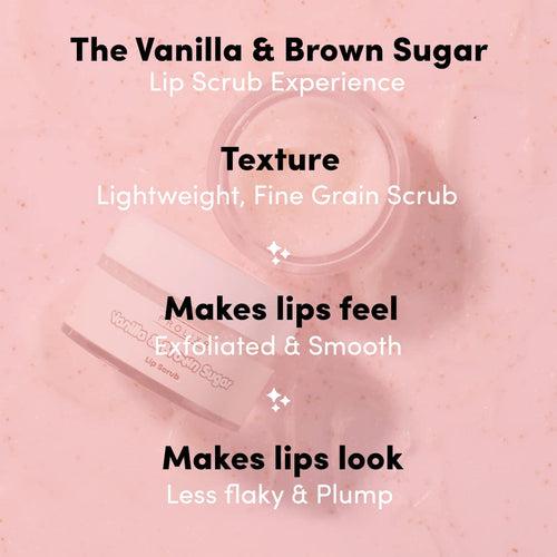 Prolixr Vanilla & Brown Sugar Lip Scrub - Deep Hydration for Dry, Chapped Lips | Brightening and Moisturizing | Exfoliates | Soothes - 15g