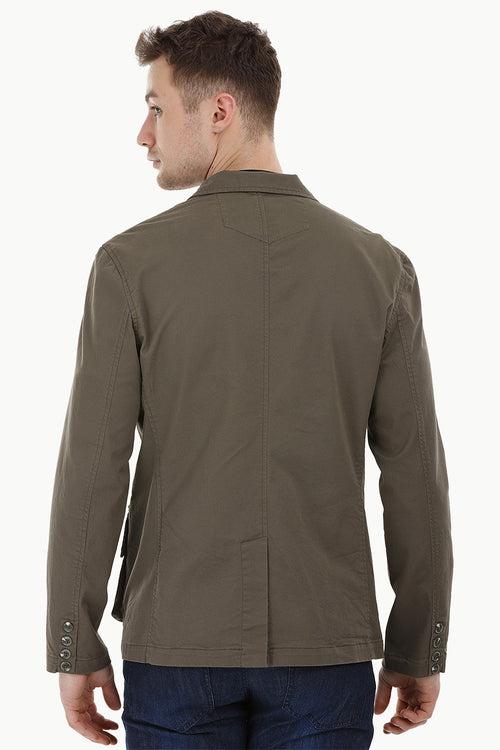 4 Pocket Rugged Olive Blazer