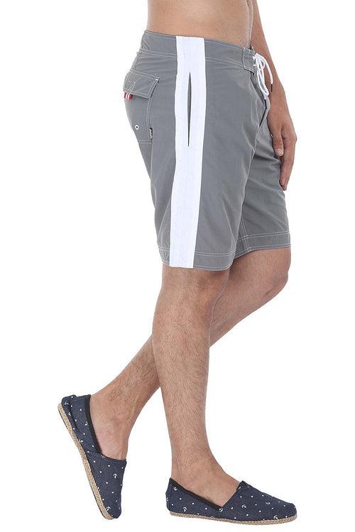 Contrast Side Panel Quickdry Swimshorts