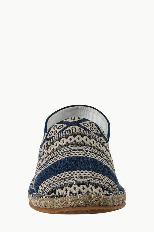 Dobby Navy Detail Ikat Espadrilles