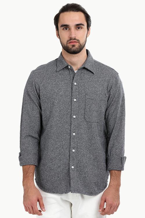 Men's Heather Charcoal Knit Shirt