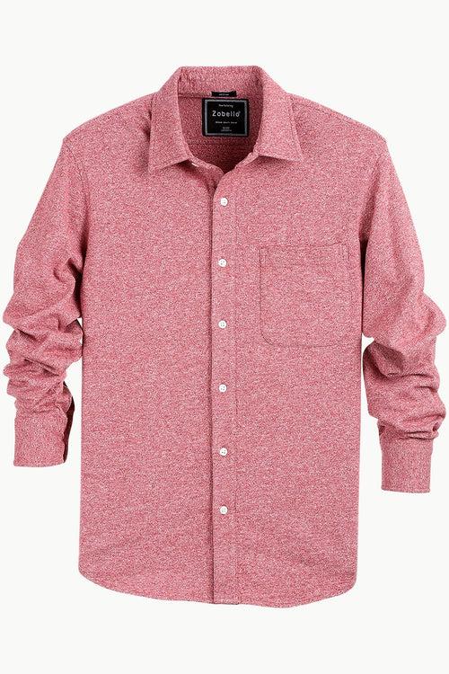 Men's Heather Pink Knit Shirt