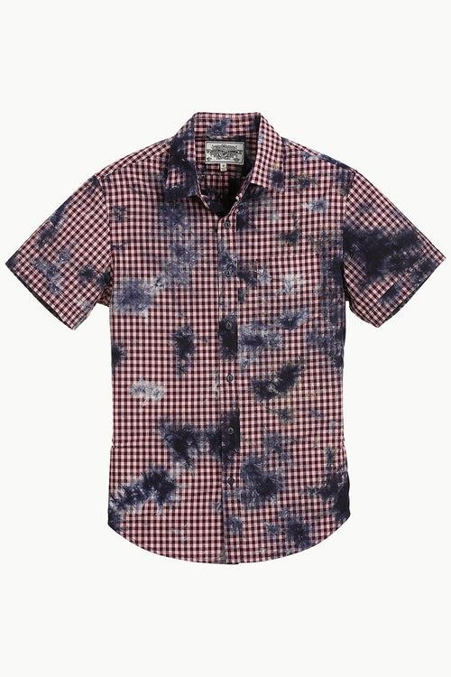 Men's Lemonade Pink Gingham Dyed Shirt