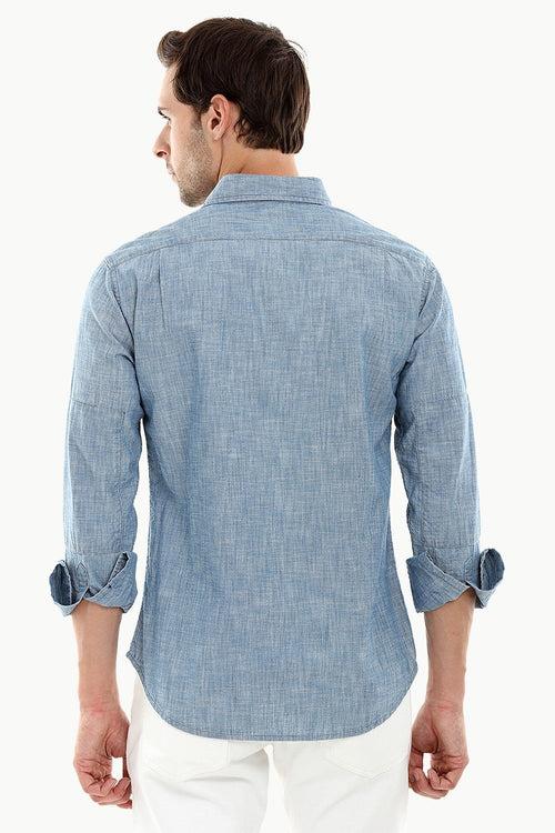 Men's Lightweight Casual Denim Shirt