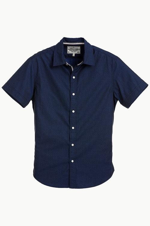 Men's Navy Ditsy Printed Shirt