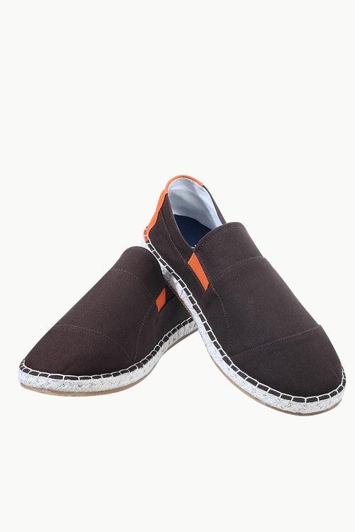 Mens Brown Cut N Sew Espadrilles