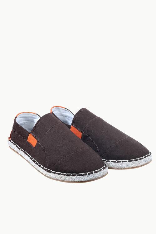 Mens Brown Cut N Sew Espadrilles